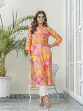Peach Colour Muslin Fabric Floral Printed Kurti-MLWSHKU4337PCH